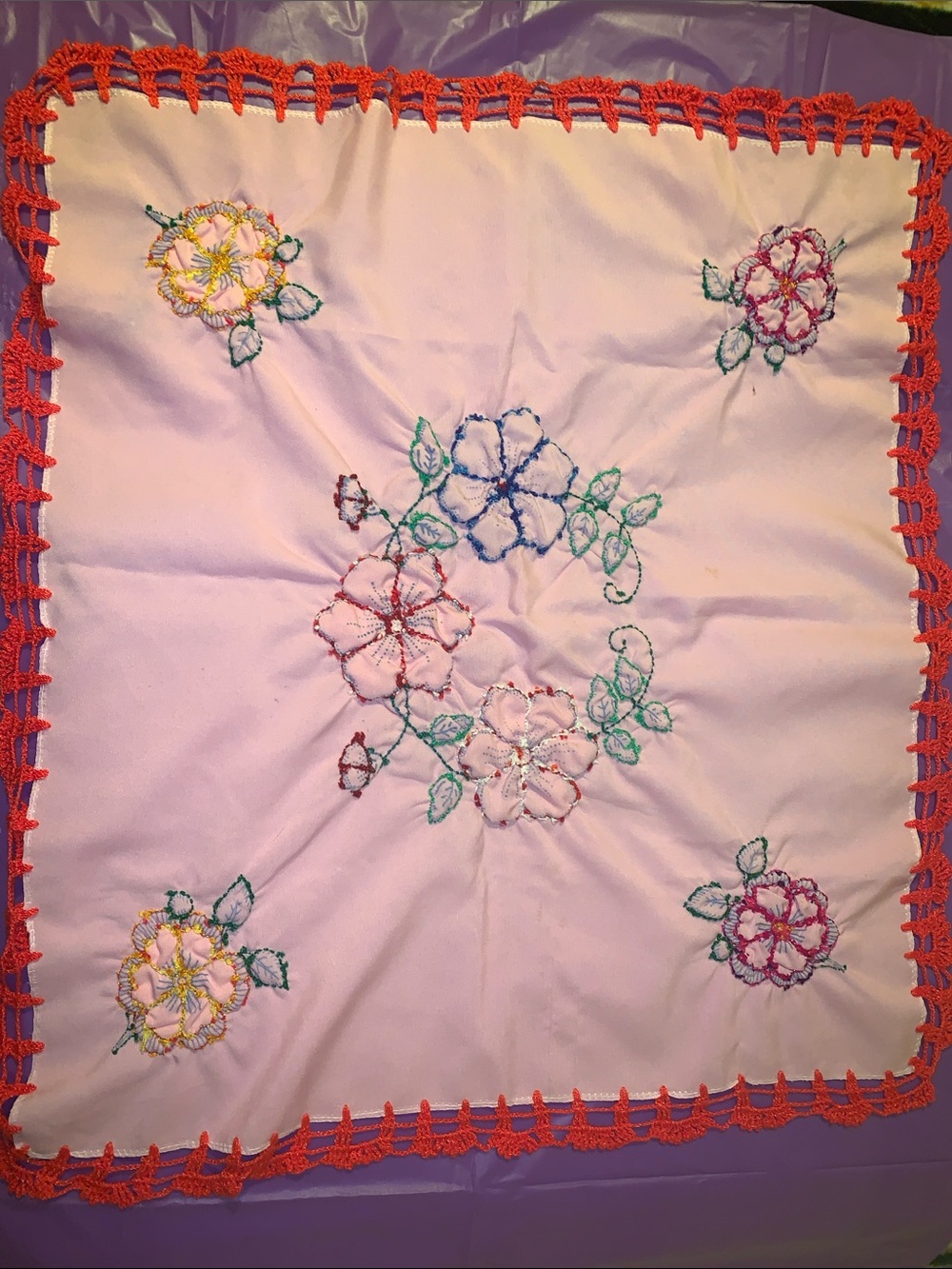 Mexico Handmade Embroidered Napkin - Picture 3 of 3